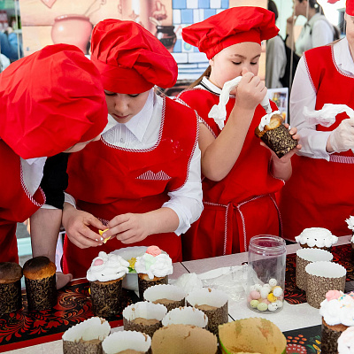 Мастер-класс в школе № 35 по приготовлению несколько видов куличей