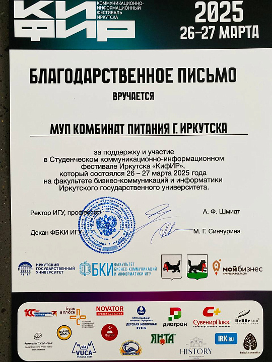 Участие в студенческом фестивале