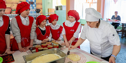 Мастер-класс в школе № 35 по приготовлению несколько видов куличей