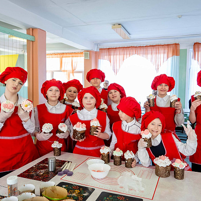 Мастер-класс в школе № 35 по приготовлению несколько видов куличей