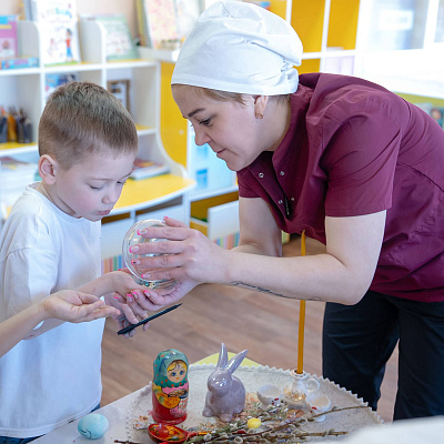  Творческий мастер-класс по украшению куличей и раскрашиванию яиц в детском саду 184